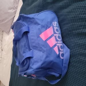 ADIDAS gym bag, small, pink and blue